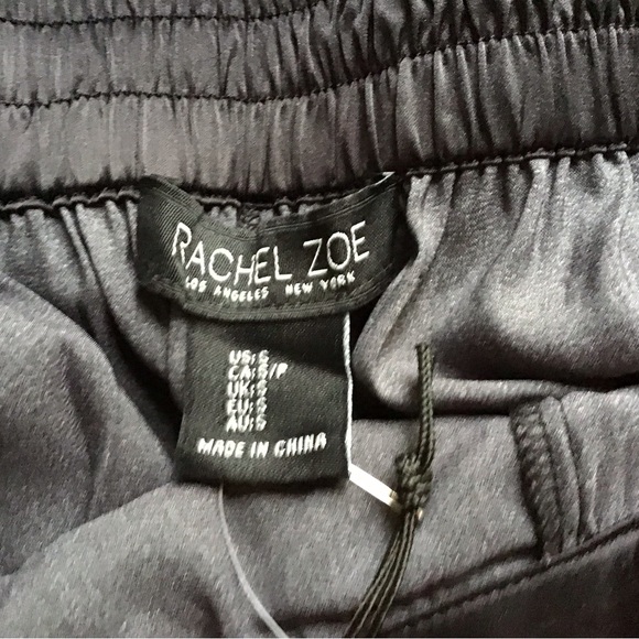 Rachel Zoe Wide Leg Palazzo Pants Silky Fabric High Rise Floral Size Small - Picture 6 of 9